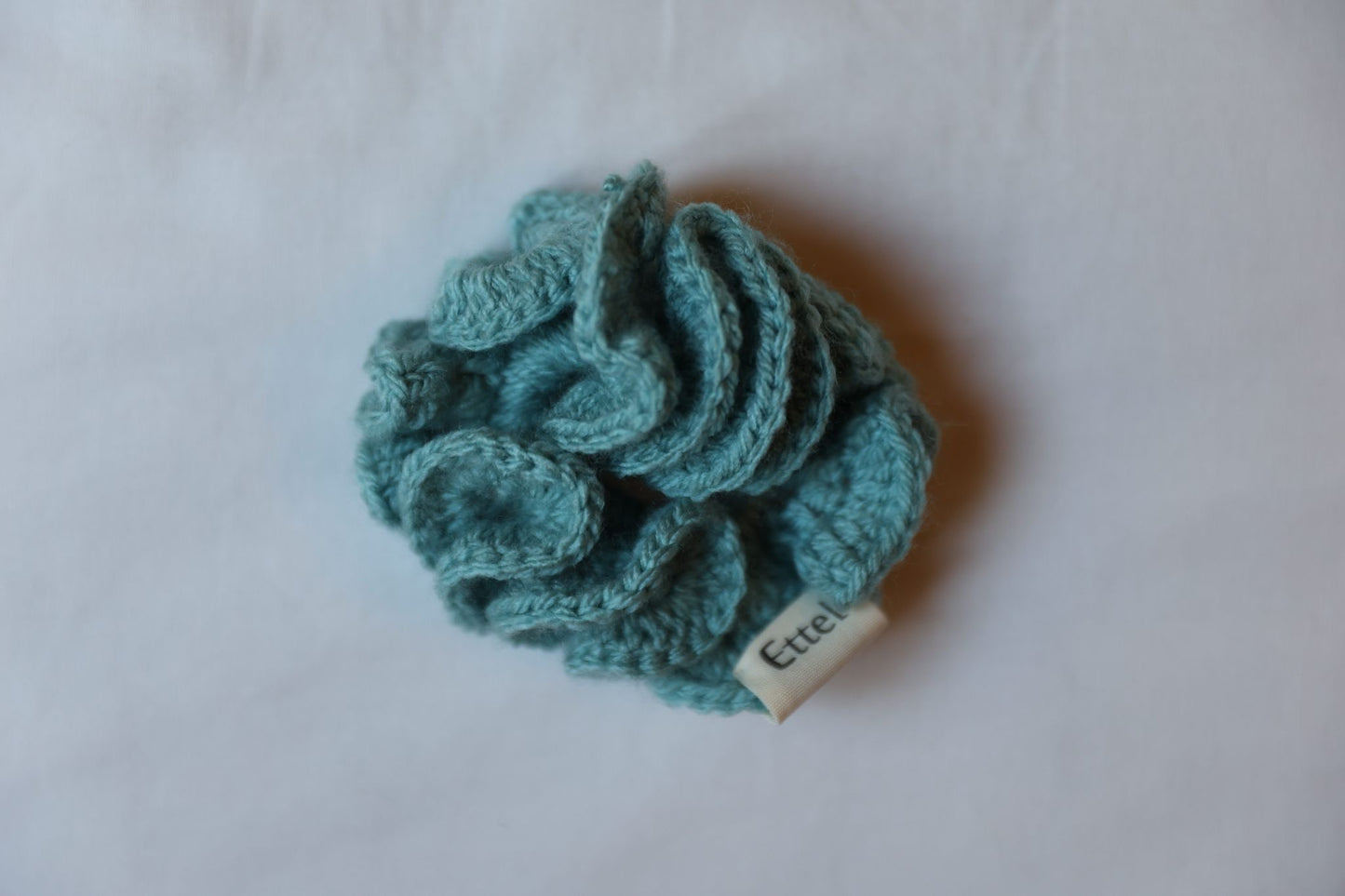 Chouchou Crochet Vert d’eau